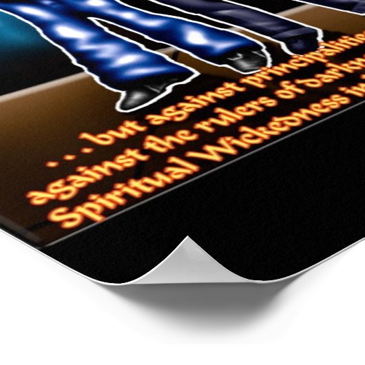 Spirituele oorlogvoering poster (Hoek)