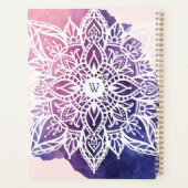 Spirituele organische en geometrische Mandala-Wate Planner (Achterkant)