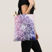Spirituele organische en geometrische Mandala-Wate Tote Bag (Dichtbij)