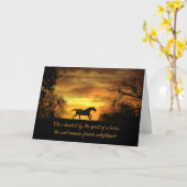 Spirituele paardensympathikaart met paarden en zon kaart (Gele Bloem)