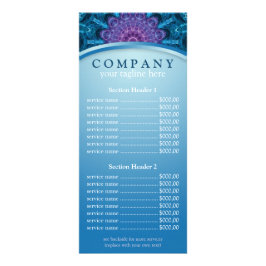 Spirituele Paarse Bloem mandala prijslijst menu