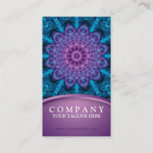 Spirituele paarse bloem, zee blauw