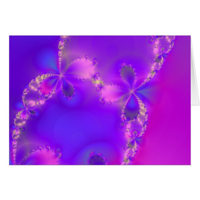 Spirituele Paarse breukkaart (Voorkant Horizontaal)