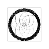 Spirituele Paarse Native American Dream Catcher Rubberstempel (Afrduk)