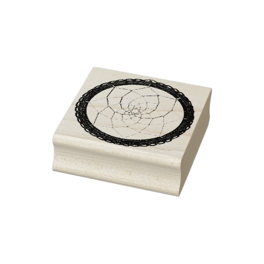 Spirituele Paarse Native American Dream Catcher Rubberstempel (Stempel)
