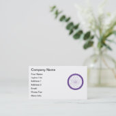 Spirituele Paarse Native American Dream Catcher Visitekaartje (Staand voorkant)