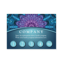 Spirituele Paarse ventilator klantenkaart