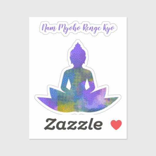Spirituele Pastel Patchwork Halftone Lotus Sticker (Vel)