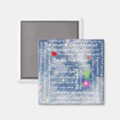 Spirituele positieve bevestigingen magneet (Voorkant / Achterkant)