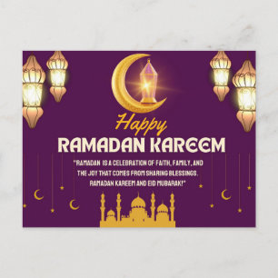 Spirituele Pracht: Verlicht Ramadan Kareem Feestdagenkaart