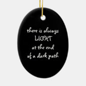 Spirituele prijsopgave keramisch ornament (Achterkant)