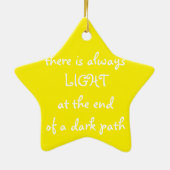 Spirituele prijsopgave keramisch ornament (Achterkant)