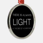 Spirituele prijsopgave metalen ornament (Rechts)