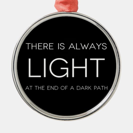 Spirituele prijsopgave metalen ornament (Voorkant)