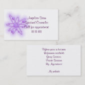 Spirituele raadsman of Psychische Sjabloon met Orb Visitekaartje (Voorkant / Achterkant)