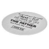 Spirituele reflectie kunst - 1 Johannes 2:16 Snijplank (Hoek)