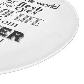 Spirituele reflectie kunst - 1 Johannes 2:16 Snijplank (Hoek)