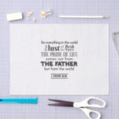 Spirituele reflectie kunst - 1 Johannes 2:16 Tissuepapier