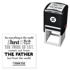 Spirituele reflectie kunst - 1 Johannes 2:16 Zelfinktende Stempel