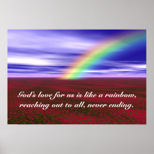 Spirituele regenboog poster