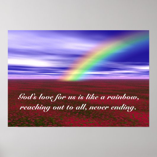 Spirituele regenboog poster (Voorkant)