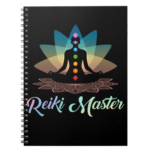 Spirituele Reiki Master Chakra Yoga Meditation Notitieboek (Voorkant)