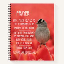 Spirituele reis Notitieboek: Romeinen 12:2 gebed