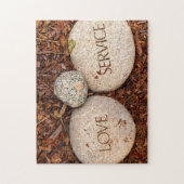 Spirituele religieuze steen legpuzzel (Verticaal)