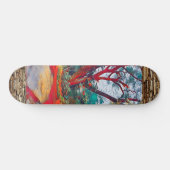 Spirituele Retreat Natuur Landschap Meditatieboom Persoonlijk Skateboard (Horizontaal)