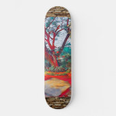 Spirituele Retreat Natuur Landschap Meditatieboom Persoonlijk Skateboard (Voorkant)