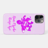 Spirituele roze en witte strookje Lotus Flower Case-Mate iPhone Case (Achterkant (horizontaal))