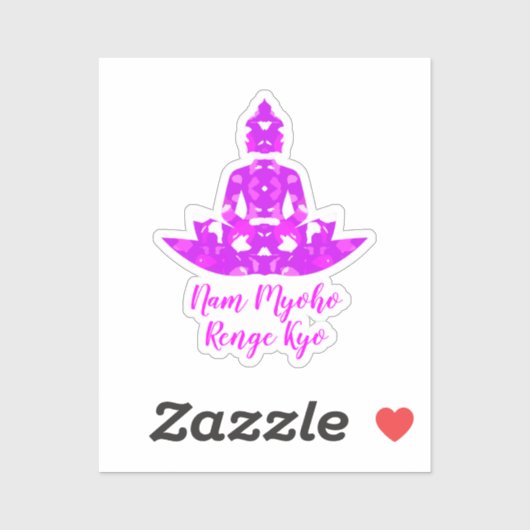 Spirituele roze en witte symmetrie Lotus Yoga CutO Sticker (Vel)