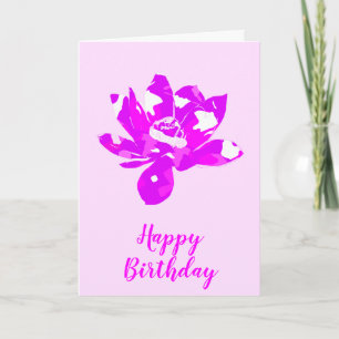 Spirituele roze en witte vlek lotusbloem Birthday Kaart
