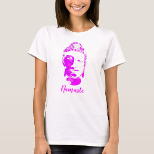 Spirituele Roze & Witte Symmetrie Handgetekende Bo T-shirt