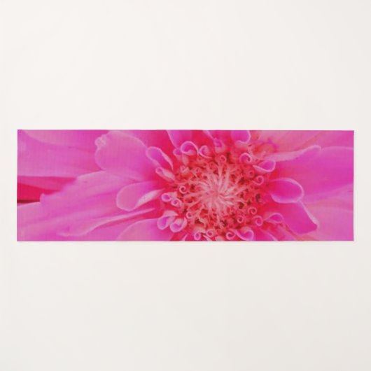 Spirituele roze Yoga Flower Yogamat (Voorkant (horizontaal))