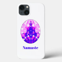 Spirituele Roze Zit Yoga Houden Namaste