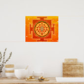 Spirituele Shree Yantra Poster (Keuken)