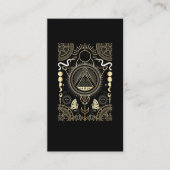 Spirituele signalen Moon Astrology Sun Stars Visitekaartje (Voorkant)