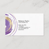 spirituele spiraal yoga beproeft levenscoach visitekaartje (Achterkant)