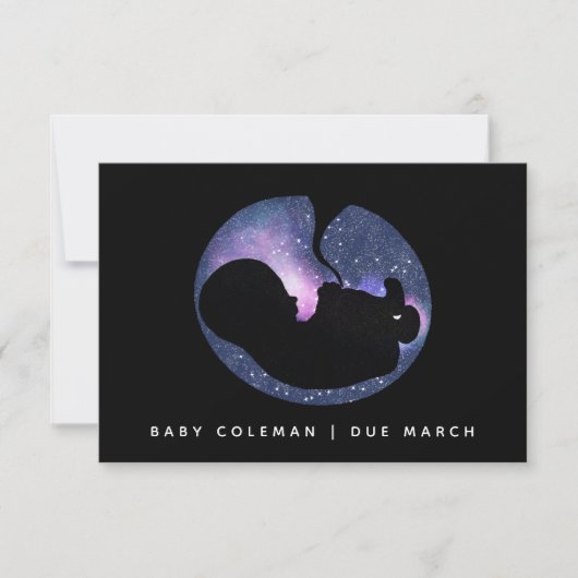Spirituele sterren Baby Zwangerschap Aankondiging (Voorkant)