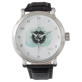 *~* Spirituele Sterren Maan Lotus Heilige Geometri Horloge