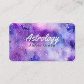 Spirituele sterrenhemel voor astrologie visitekaartje (Voorkant)