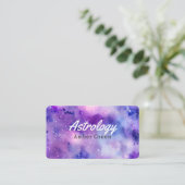 Spirituele sterrenhemel voor astrologie visitekaartje (Staand voorkant)