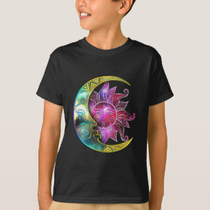 Spirituele Sun Moon Galaxy T-shirt