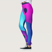 Spirituele Symmetrie: Helder Abstract Yin Yang Leggings (Links)