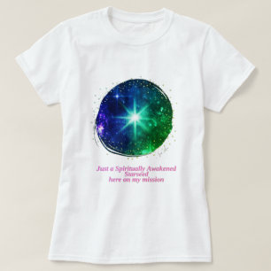 Spirituele T-shirts en Sweatshirts, ontwaakte Star