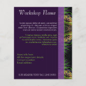 Spirituele Temple Fractal Art Flyer (Achterkant)