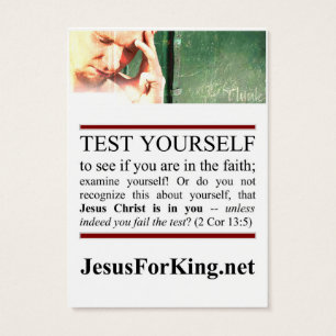 Spirituele test visitekaartjes