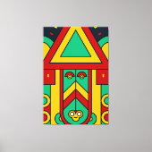 Spirituele Tiki Canvas Afdruk (Voorkant)