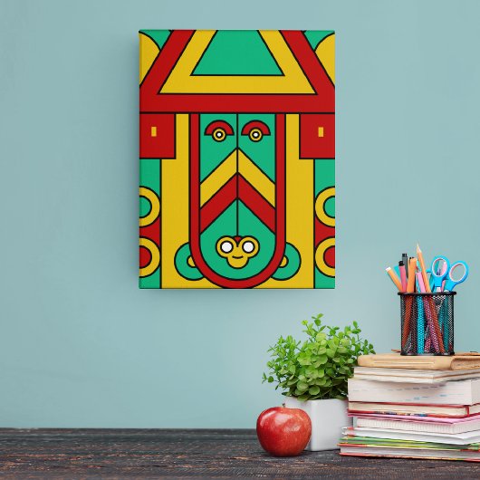 Spirituele Tiki Canvas Afdruk